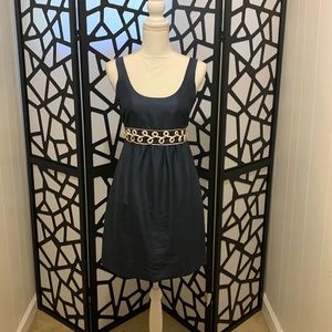 Vineyard Vines Silk Navy Bouquet Dress Size 4